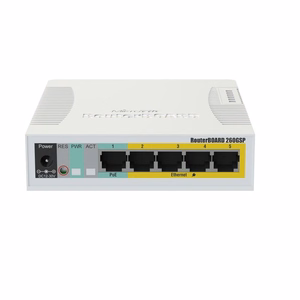 Komutatorius MIKROTIK CSS106-1G-4P-1S 5 prievadų SFP