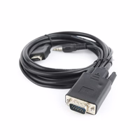 Gembird A-HDMI-VGA-03-10 vaizdo kabelio adapteris 3 m HDMI + 3.5mm VGA (D-Sub) Juoda