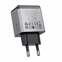 Borofone Įkroviklis BN20 Lena (m) - USB + Type C - PD 35W pilkas