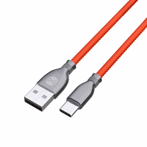 "Forever Tornado" kabelis USB - USB-C 1,0 m 3A raudonas