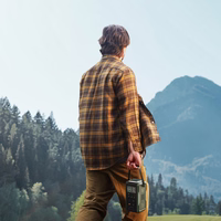 Išorinė baterija Joyroom JR-PBF10 75000mAh 100W 3x USB-C 3x USB-A su sulankstoma žibintuvėliu ir rankena (žalia)