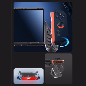 Supcase Crystal dėklas Nintendo Switch 2 - skaidriai juodas
