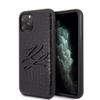 Karl Lagerfeld KLHCN58CRKBK iPhone 11Pro kietas dėklas juodas Croco