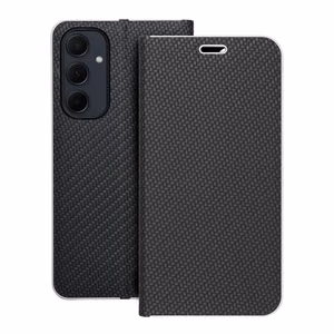 Флип-чехол для Samsung A35 5G Luna Book Carbon чёрный