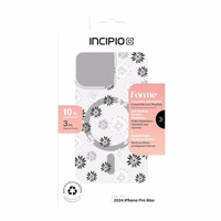 Incipio Forme MagSafe - dėklas iPhone 16 Pro Max (Ditzy Floral sidabrinis)