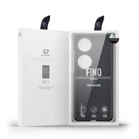 Dux Ducis Fino dėklas pagamintas iš nailono medžiagos Huawei P50 Pocket juodas
