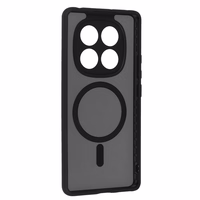 Visiškai matinis Magnētinis dėklas Xiaomi Redmi Note 14 Pro 4G juodas