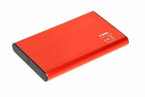 iBox HD-05 HDD/SSD dėklas raudonas 2,5"