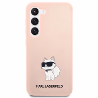 Karl Lagerfeld KLHCS23SSNCHBCP S23 S911 silikoninis dėklas rožinis Choupette