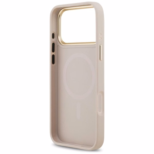 Guess 4G Stripe Magnetinis dėklas telefonui iPhone 17 Pro Max - rožinė
