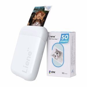 Liene Pearl 2x3" nešiojamas nuotraukų spausdintuvas (baltas)