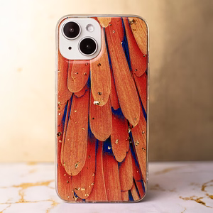 Gold Glam dėklas telefonui iPhone 11 oranžinis