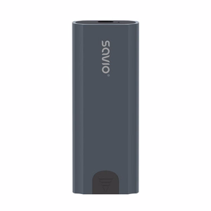 Savio M.2 SSD NVMe išorinis disko korpusas, USB-C 3.1, AK-67, pilkas