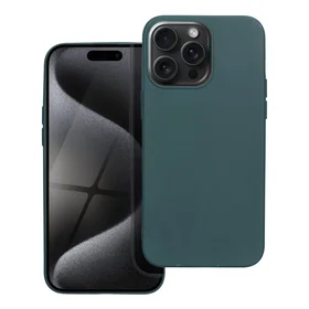 MATT dėklas telefonui IPHONE 15 Pro Max tamsiai žalia
