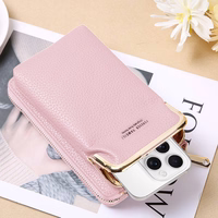 Megztas maišelis telefonui GCW01 šviesiai rožinis