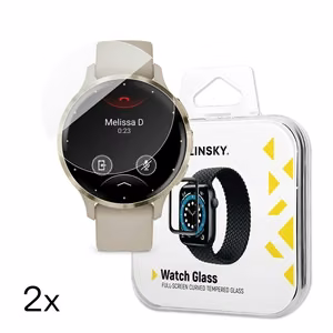 Wozinsky Pilno klijavimo grūdintas stiklas Garmin Venu 3S 41mm (2 vnt.)