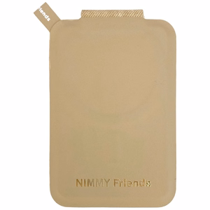 Nimmy New Big-Eye Cute Pets 2.0 Cat magnetinis „MagSafe“ kortelių dėklas telefonui su stovu – rudas