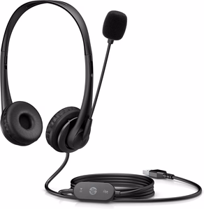 HP Stereo USB ausinukas G2 laidinis ant galvos biurui/skambučių centrui juodas