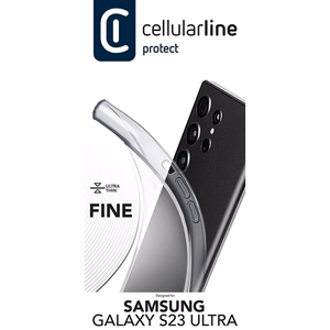 Cellularline Fine case for Samsung Galaxy S23 Ultra, clear
