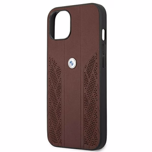 BMW odinis lenktas perforuotas dėklas iPhone 13 mini - raudonas