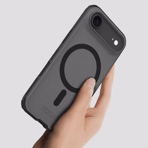 "Nillkin Super Frosted Shield Pro MagSafe" dėklas, suderinamas su "iPhone 17 Air" - skaidrus, juodas