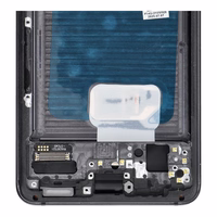 LCD ekranas SAMSUNG S21 5G pilkas SOFT OLED su rėmeliu