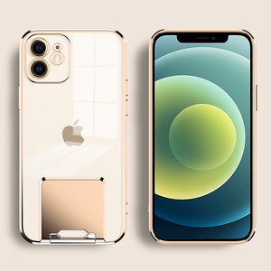 Tel Protect prabangus dėklas telefonui su stovu Iphone 13 Pro Max violetinis
