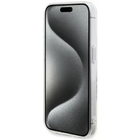 Guess IML Gėlių vainikas Magnetinis dėklas iPhone 15 Pro - permatomas