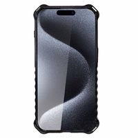 Audi IML Sport Magnetinis dėklas telefonui iPhone 15 Pro Max 6.7" juodas/juodas kietas dėklas AU-IMLMIP15PM-RSQ/D2-BK