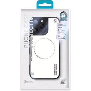 Benks Dynamic Minimalist dėklas telefonui Iphone 16 Pro baltas