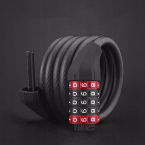 Rockbros RKS507-1BK dviračio spyna su kodu 1.8 m - juoda