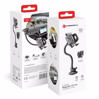 FORCELL F-GRIP Regular 27 cm automobilio laikiklis priekinio stiklo / prietaisų skydelio / oro angai juodas