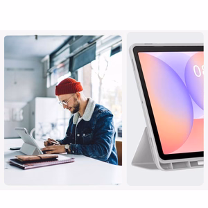Tech-Protect SmartCase Pen Чехол для Samsung Galaxy Tab S9 11.0 / S9 FE / S10 FE / S10 Lite 10.9 X710 / X716B / X510 / X516B / X520 / X526 / X400 / X406B - серый