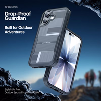 Dėklas Dux Ducis Shld Apple iPhone 17 juodas (Contour Pattern)