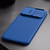 Nillkin CamShield Pro Magnetinis dėklas iPhone 15 Pro Max su kameros apsauga - mėlynas