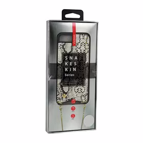 Dėklas SNAKE odinis IPHONE XS MAX baltas