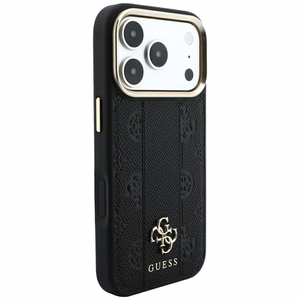 Dėklas, skirtas IPHONE 18 Pro/17 Pro suderinamas su „MagSafe“ (Stripe Peony 4G Logo) (spalva: juoda)