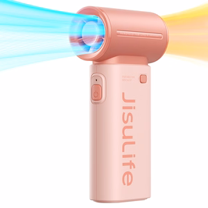 Jisulife Life9 3600 mAh nešiojamasis rankinis mini USB ventiliatorius-pūstuvas, rožinis