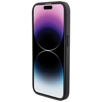 BMW įspaustas trispalvės juostos dėklas telefonui iPhone 15 Pro - juodas