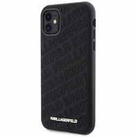 Karl Lagerfeld Quilted K Pattern dėklas telefonui iPhone 11 / Xr - juodas