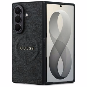 Juodas „Guess 4G Classic MagSafe“ dėklas, skirtas „Samsung Galaxy Z Fold8 Ultra“