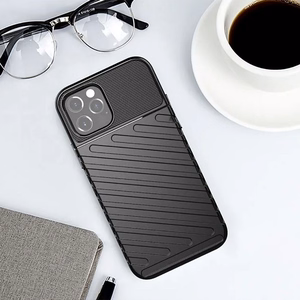 THUNDER dėklas telefonui IPHONE 15 Pro juodas
