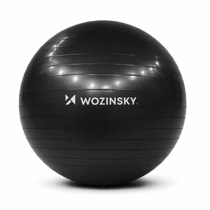 Wozinsky WGB65BB gimnastikos mankštos kamuolys 65 cm - juoda