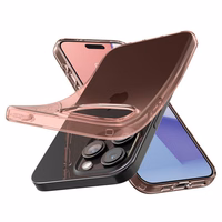 Spigen Crystal Flex dėklas telefonui iPhone 15 Pro Max - rožinis/skaidrus