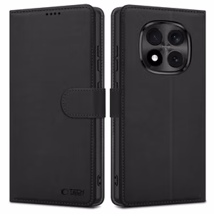 "Tech-Protect" piniginės dėklas, skirtas "Xiaomi Redmi Note 15 Pro 5G" - Juodas