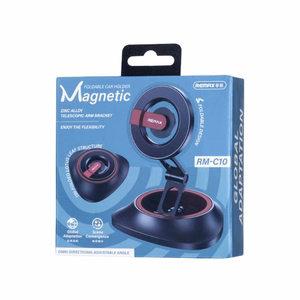 CAR MOUNT REMAX RM-C10 MAGNETIC FOLDABLE juodas