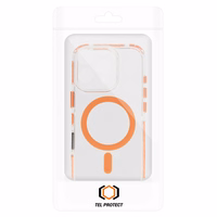 Tel Protect Strap Dėklas telefonui iPhone 15 Pro oranžinis