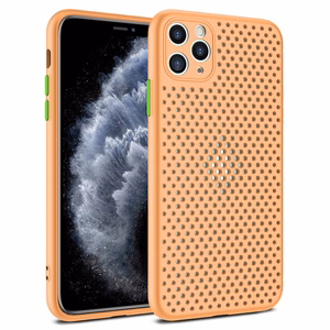 Kvėpuojantis dėklas telefonui Xiaomi Redmi Note 8T rožinio aukso spalvos
