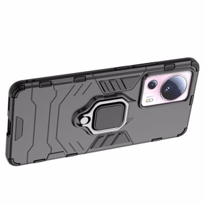 Dėklas telefonui Ring Armor Xiaomi 13 Lite su magnetiniu laikikliu ir žiedu - juodas