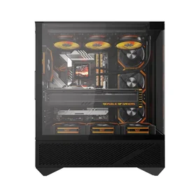 Darkflash DY460 computer case (Black) + 4 ARGB fans